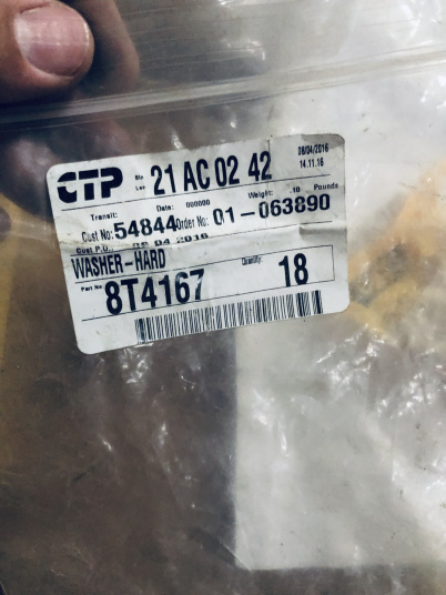 8T4167 Washer Hard