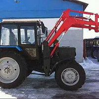 Кронштейн,  с установленным гидровращателем ямобуром DIGGA  и шнеком,  на тракторе МТЗ - фото 4